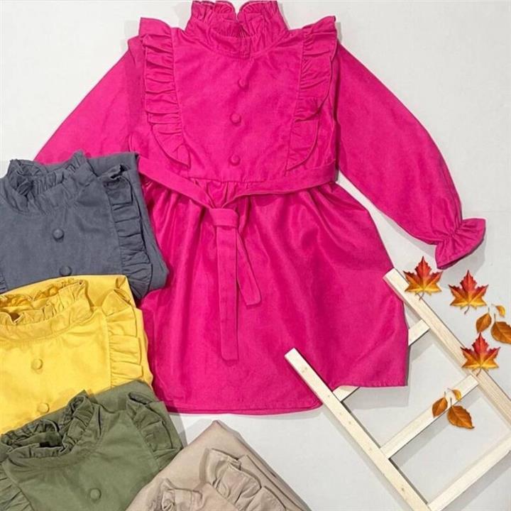 پیراهن دخترانه خیلی شیک،جنس میکرو مخمل،سایز45تا60